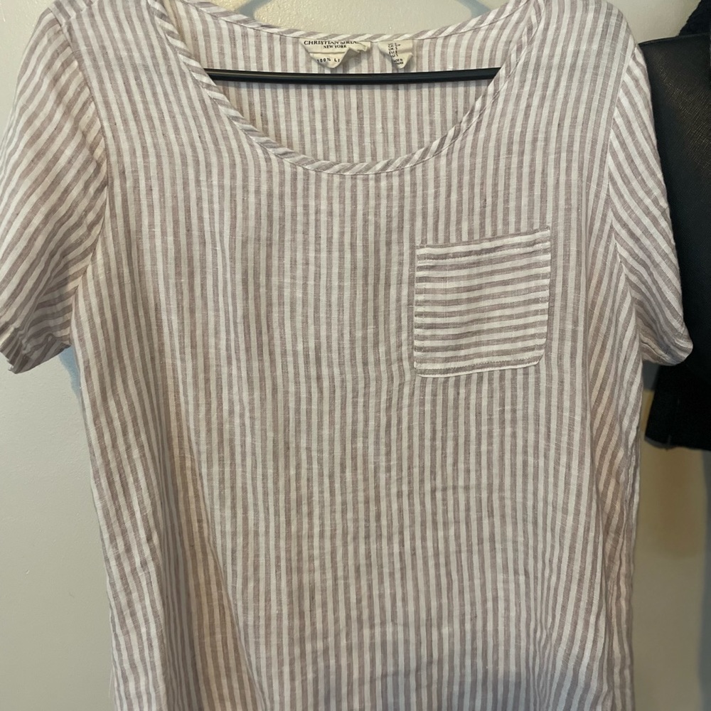 Christian Siriano women’s linen top